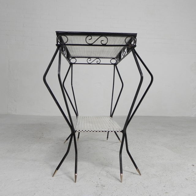 Vintage Sculptural Steel side Table, 1950s For Sale - Image 16 of 18