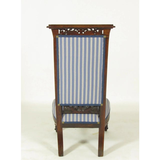 18th Century Antique French Louis XVI Slipper Chair For Sale - Image 5 of 8