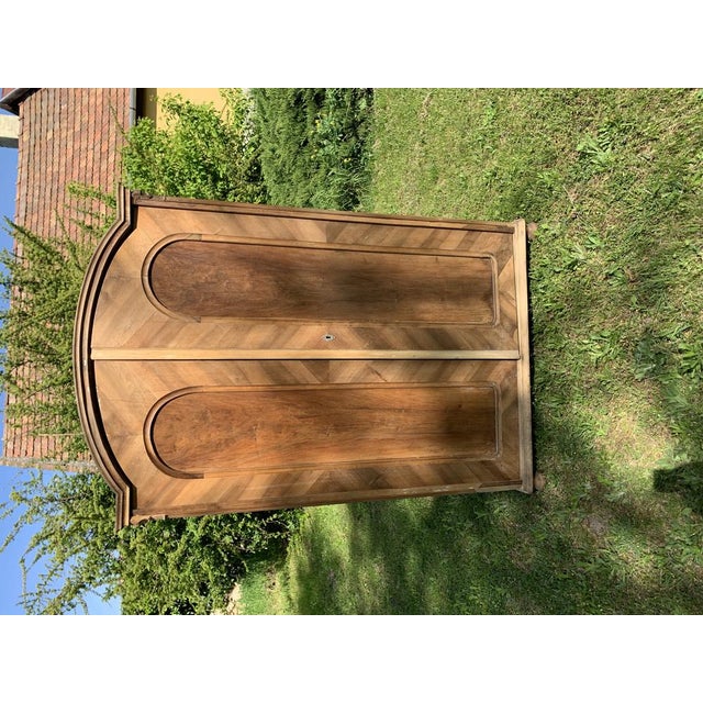 Original antique Hungarian armoire. two door armoire Wear consistent with age and use.