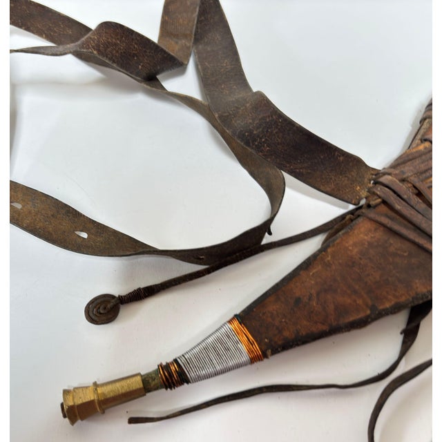 Early 20th Century Ethiopian Afar “Jile” Short Sword Dagger With Sheath Horn of Africa 1920s For Sale - Image 5 of 9