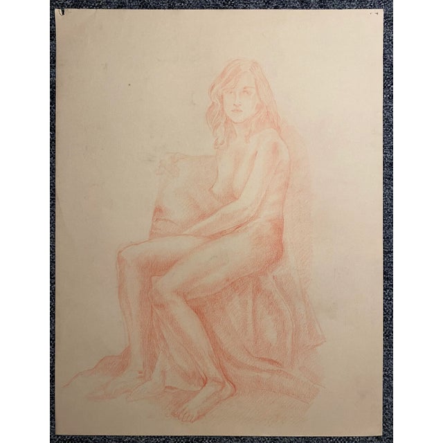 Female nude from the estate of Florida artist Dr. Ronald Frank Yrabedra (1944-2022). Yrabedra earned his B.A. and M.A....