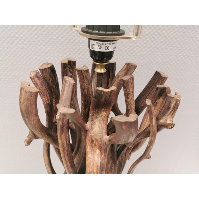 Vintage Table Lamp in Driftwood, 1980s For Sale - Image 11 of 15