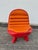 Red Late 20th Century Disney Imagineering Space Mountain Fiberglass Resin Chair For Sale - Image 8 of 12