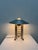 Silver Robert Sonneman Modernist Aluminum and Brass Table Lamp for Kovacs, 1990 For Sale - Image 8 of 17