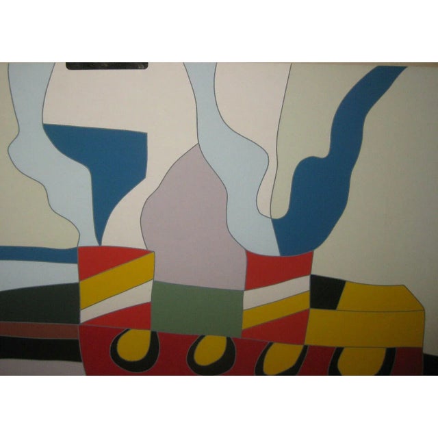 Mid 20th Century Tugboat Contemporary Serigraph by Ugo Nespolo For Sale - Image 5 of 10