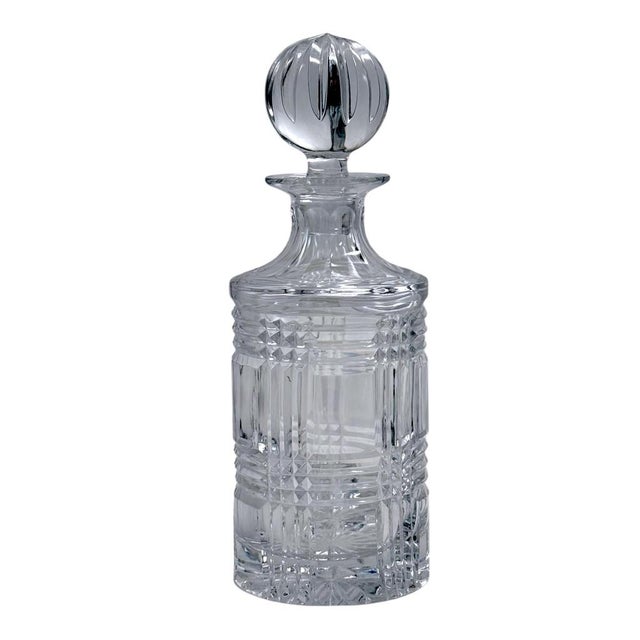Ralph Lauren Late 20th Century Ralph Lauren Glen Plaid Crystal Decanter With Stopper Made in Poland For Sale - Image 4 of 13