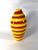 Postmodern 1920s Bohemian Red & Yellow Swirled Art Glass Vase For Sale - Image 3 of 10