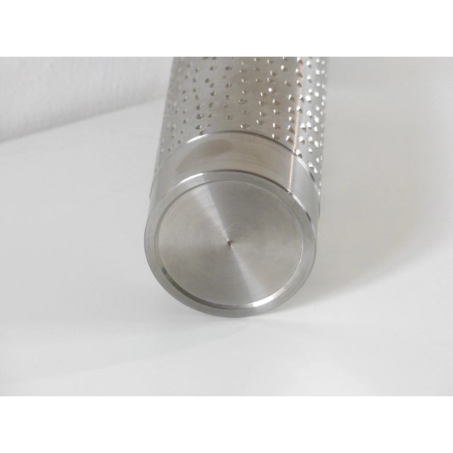 1970s Vintage Brutalist Steel Vase, 1970s For Sale - Image 5 of 6