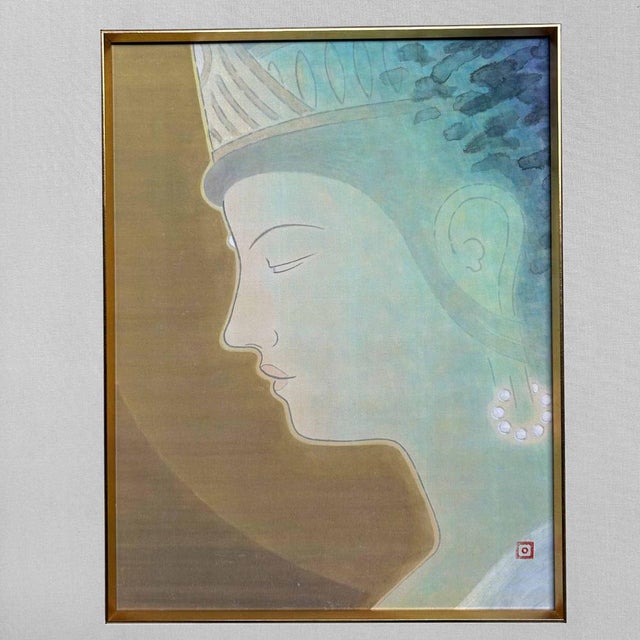 Reihō, Buddhist Ahimsa Kannon, 1995, Painting For Sale - Image 3 of 10