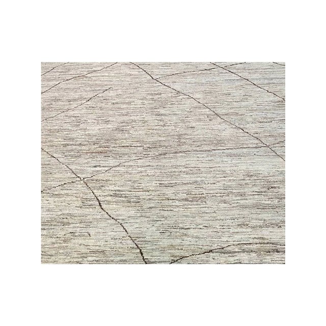 1990s Handwoven Moroccan Style Area Rug 9x13 For Sale - Image 9 of 9