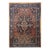 Early 20th Century Bidjar Rug, Hand-Knotted Wool, Medallion Geometric Pattern, Red & Blue, 5x7 For Sale