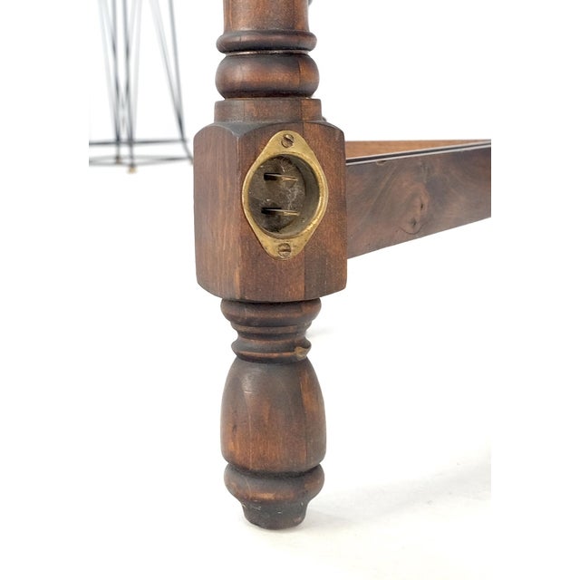 Antique c1920s Tube Radio Stunning American Walnut Cabinet Lift Top Table MINT For Sale - Image 9 of 18