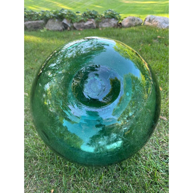 Large Vintage Hand Blown Glass Float For Sale - Image 4 of 5