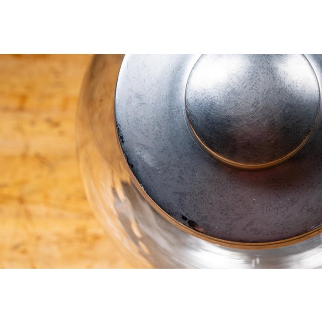 Mid 20th Century Vintage Rotating Four Globe Countertop Candy Jar Display For Sale - Image 5 of 15