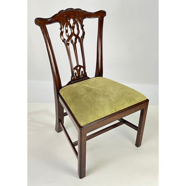Theodore Alexander Althorp Collection Pierced Back Chippendale Dining Chairs - Set of 10 For Sale - Image 11 of 18