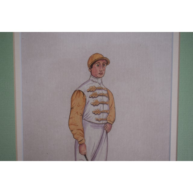 Danny Maher Jockey Derby & St. Leger Winner 1903 Watercolour by Astor For Sale - Image 4 of 5