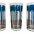 Blue Vintage Mid-Century Modern Blue Geometric Highball Glasses - Set of 5 For Sale - Image 8 of 10