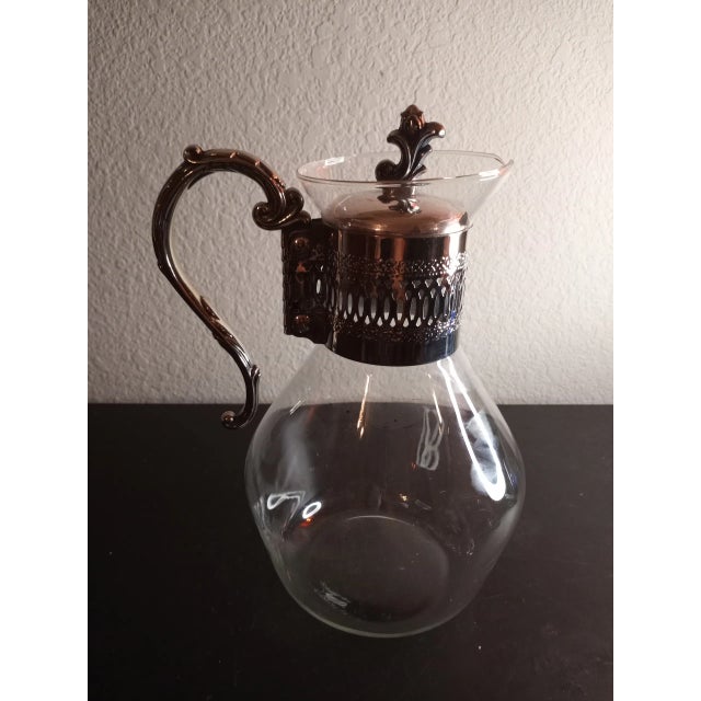 1980s Solid Silver Carafe With Burner For Sale - Image 4 of 8