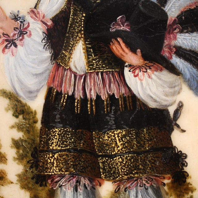 Unknown, Portrait of a South American Nobleman, 1680, Oil & Marble For Sale - Image 9 of 15