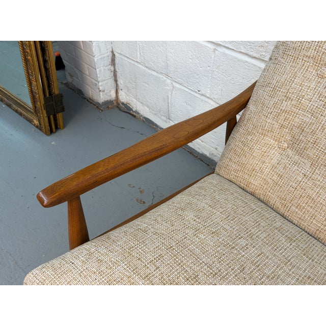 Vintage Sculpted Scandinavian Tufted Sofa For Sale - Image 9 of 11