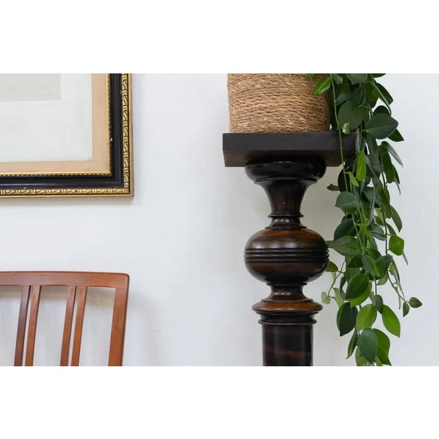 Antique Danish Wooden Pedestal Column, 1910s For Sale - Image 14 of 16