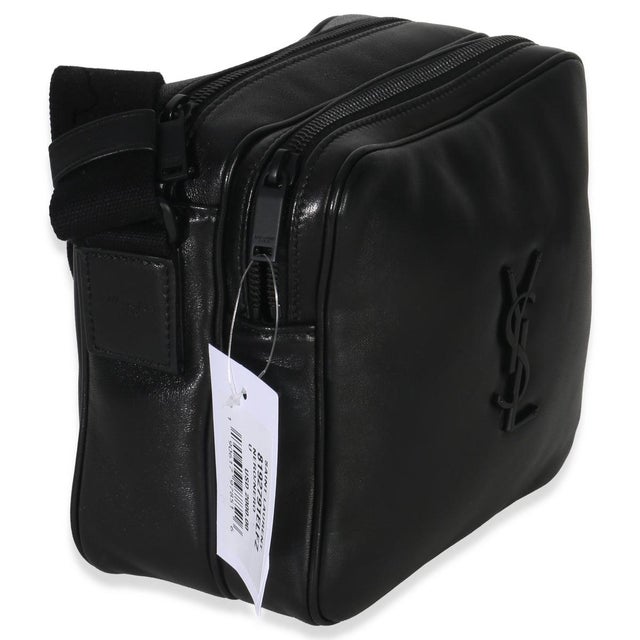 Contemporary Black Lambskin Monogram Niki Cube Camera Bag For Sale - Image 3 of 9