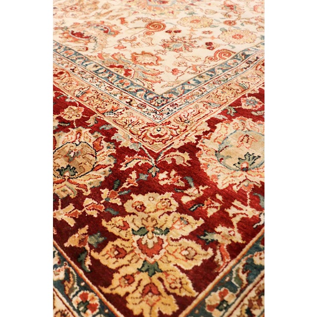 Pasargad Home Agra Beige Wool Area Rug-12' 2" X 16' 4" For Sale - Image 4 of 7