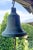 Great old bronze bell with clapper from France. This rather large bell has an ornate shape and has a fantastic patina that...