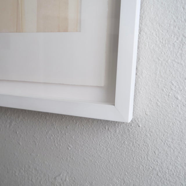 Original Custom Framed Abstract Minimalist Painting in Organic Soft Neutral Tones by Casey R Klein For Sale - Image 10 of 11