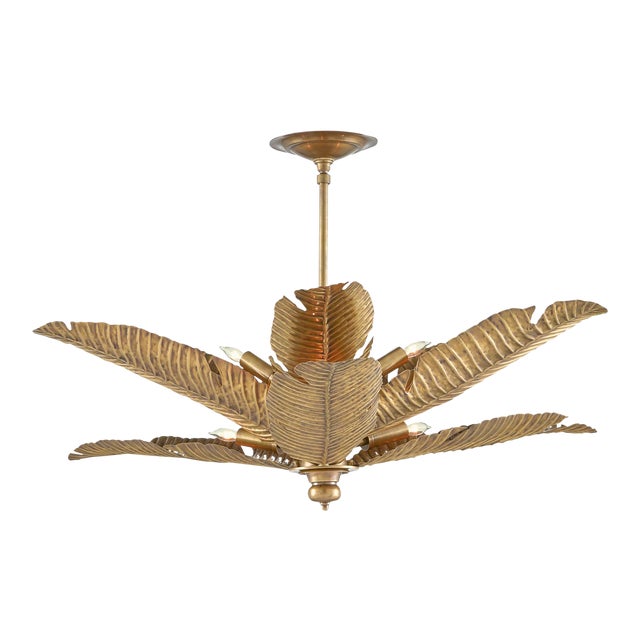 Currey & Company Tropical Semi-Flush For Sale