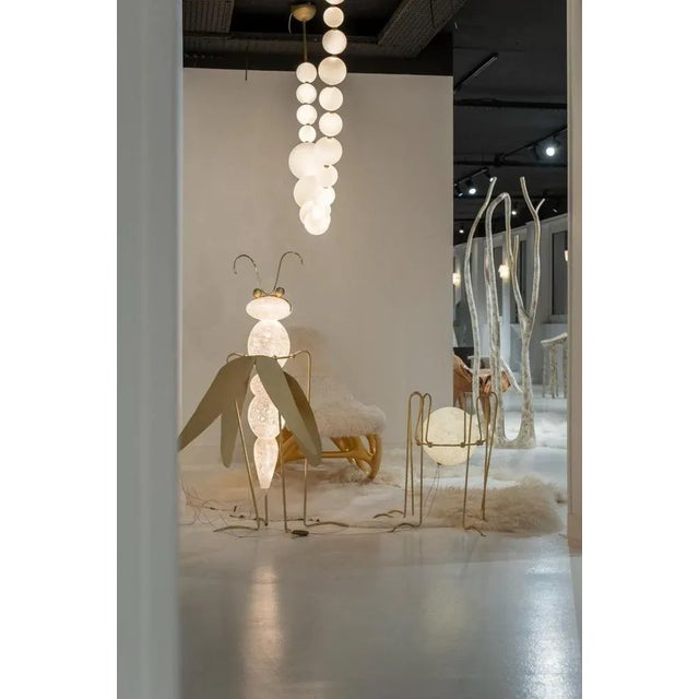 Dragonfly Floor Lamp Sculpture by Vincent Darré and Ludovic Clément d'Armont For Sale - Image 9 of 11