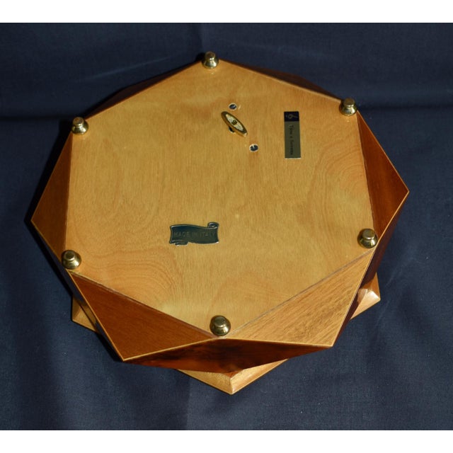 Vintage Sorrento Italian Inlaid Wood Musical Jewelry Box Geometric Hexagonal For Sale - Image 11 of 14