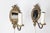 Gold Small Wall Lamps with Mirror, France, 1960s, Set of 2 For Sale - Image 8 of 17