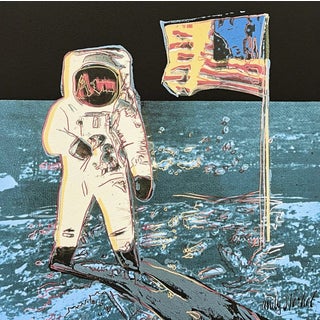 After Andy Warhol, Moonwalk Light Blue, 1980s, Print For Sale