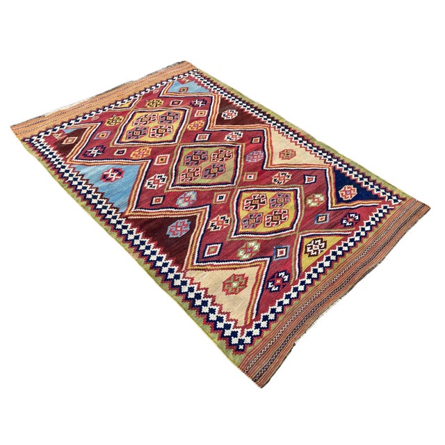 Antique Qashqai Rug, 1890s For Sale - Image 3 of 14