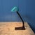 Banker's Lamp withTurquoise Enamel Shade from Erpé, 1930s For Sale - Image 6 of 18