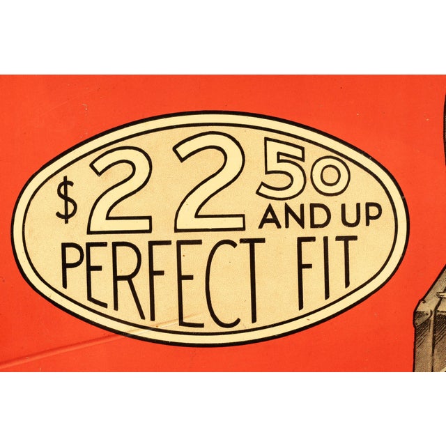 Red Antique Kahn Bros. Point-of-Sale Garment Display For Sale - Image 8 of 10