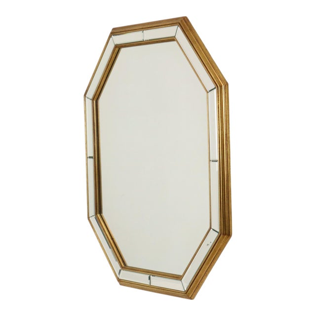 1970s Large Hollywood Regency Octagonal Mirror from Deknudt, 1970s For Sale - Image 5 of 18