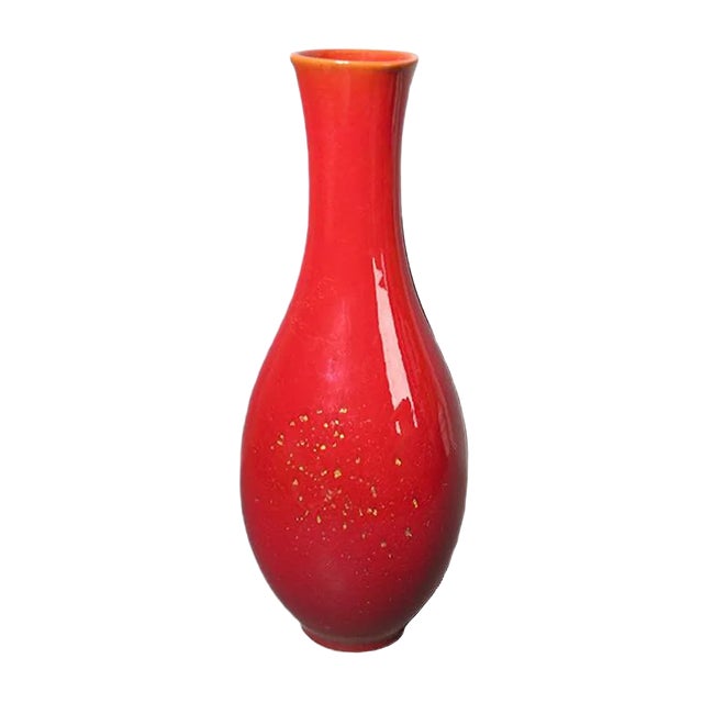 Ceramic Bottle Vase by Fridgart Glatzle for Karlsruher Majolika, 1950s For Sale