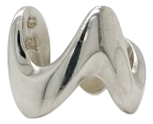 Modernist Georg Jensen Sterling Silver Ring Model No. A 77 C by Ole Ishøj
