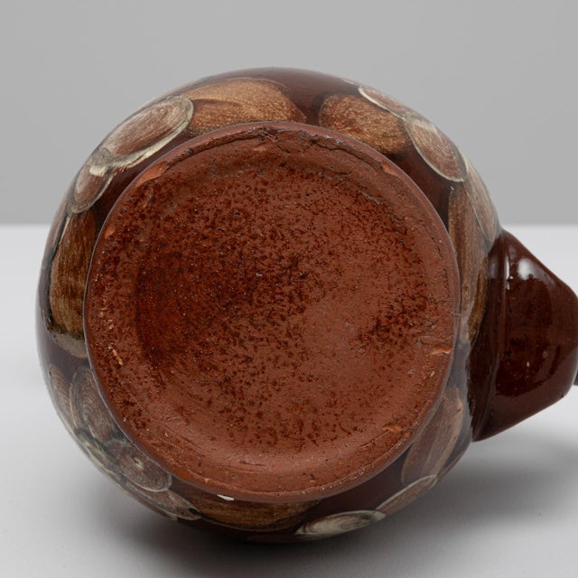 Brown 20th Century Belgian Ceramic Vase For Sale - Image 8 of 18