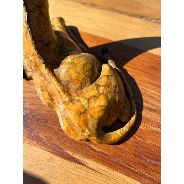 Small Faux Painted Iron Giraffe Sculpture For Sale - Image 11 of 12