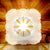 Metal Murano Glass Clear and Amber Square Flush Mount, 1970s For Sale - Image 7 of 15
