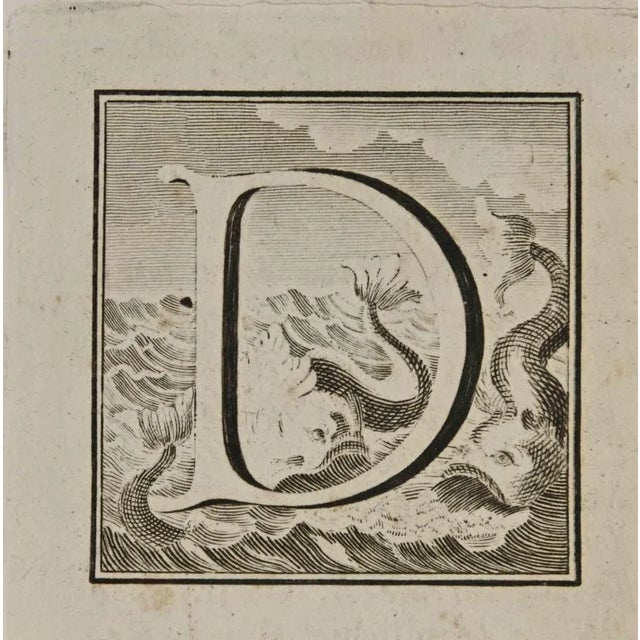 Letter of the Alphabet D, from the series "Antiquities of Herculaneum", is an etching on paper realized by Luigi...