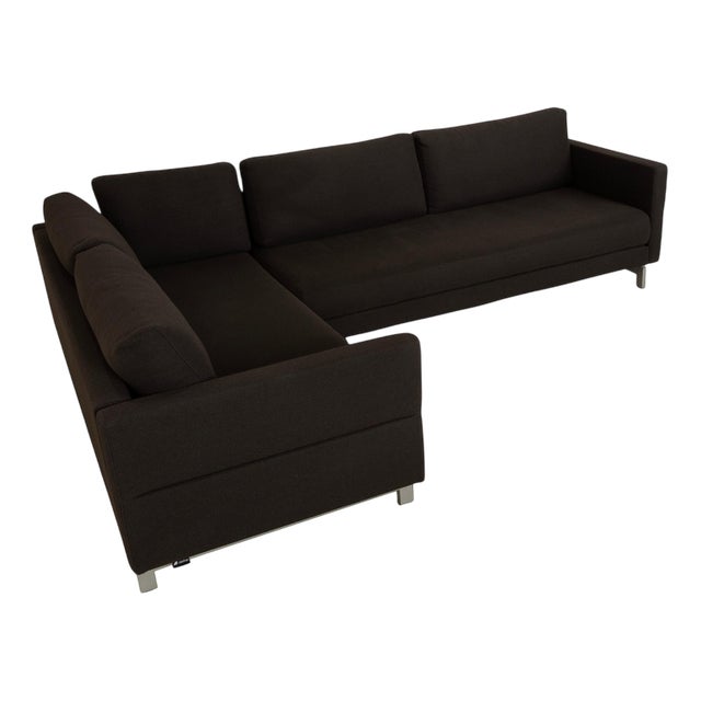 Vida Fabric Corner Sofa in Brown from Rolf Benz For Sale