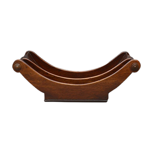 Antique Mahogany Cheese Coaster