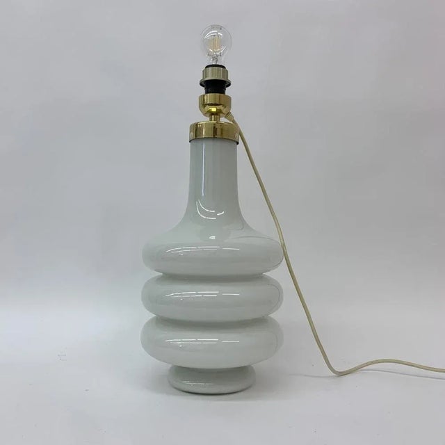 Mid-Century Illuminated Glass Floor or Table Lamp, 1970s For Sale - Image 6 of 9