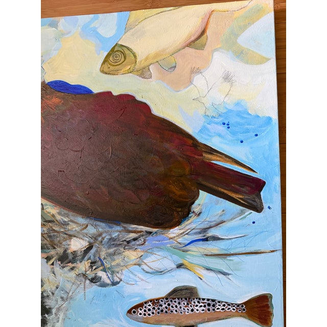 Paint “Dinner Coming” an Osprey Painting by LWren Walraven For Sale - Image 7 of 10