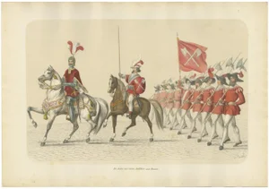 Ceremonial Procession in Switzerland, 1855, Paper