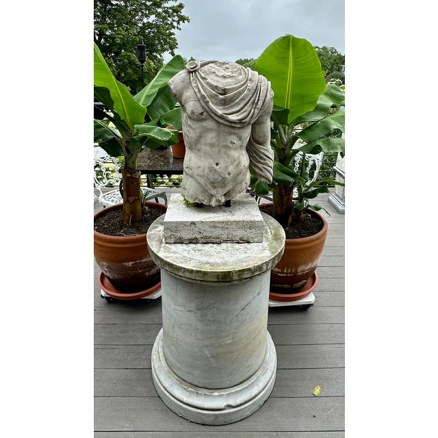 White Roman Marble Torso For Sale - Image 8 of 9